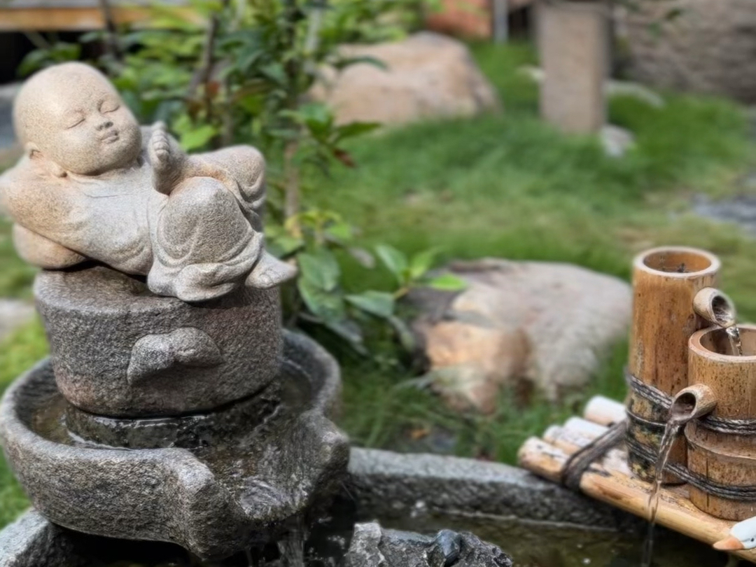 庭院景观小品,中式庭院流水摆件,专注于打造阳台,庭院院落景观,禅意