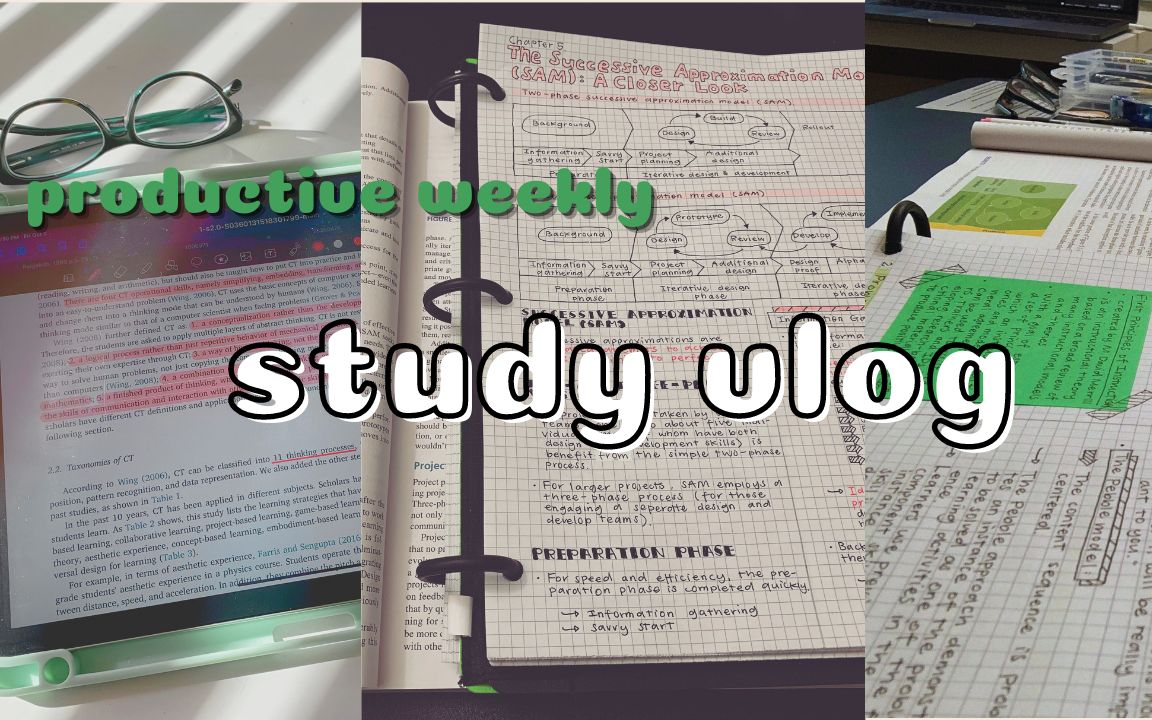 productive weekly study vlog #11