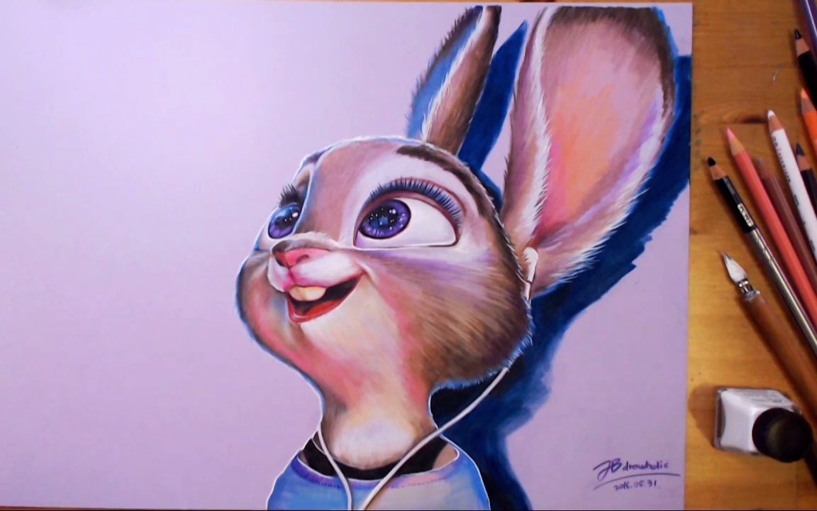 88. zootopia, judy hopps - speed drawing 作者: drawholic