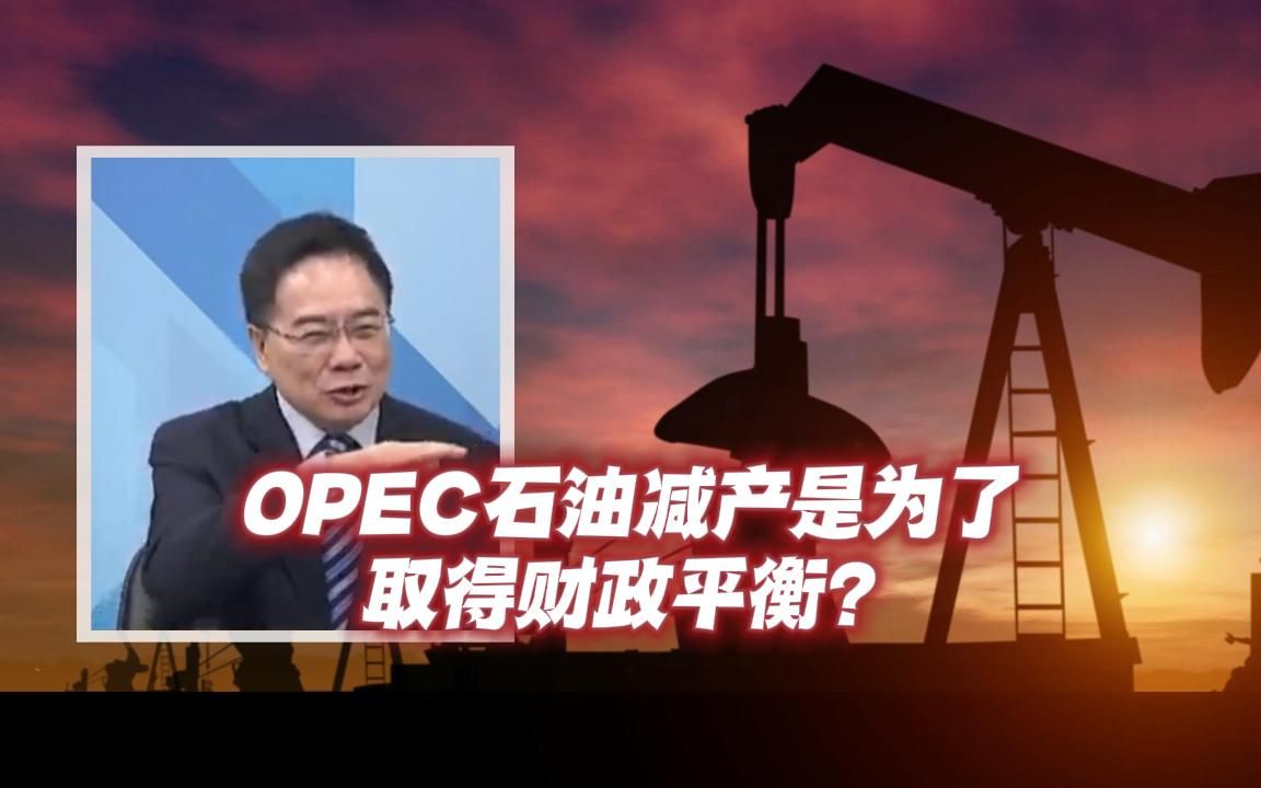 蔡正元:OPEC石油减产是为了取得财政平衡?哔哩哔哩bilibili