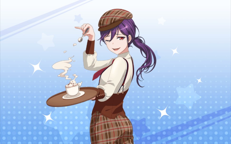 [邦邦]濑田薰活动2星卡《咖啡拿铁的香气》卡面剧情