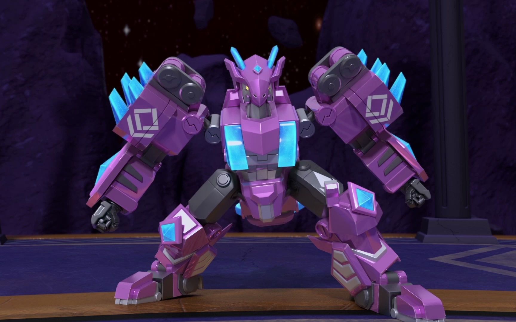 心奇爆龙战车6魔方变形精彩战斗:冰龙激战歼星兽!