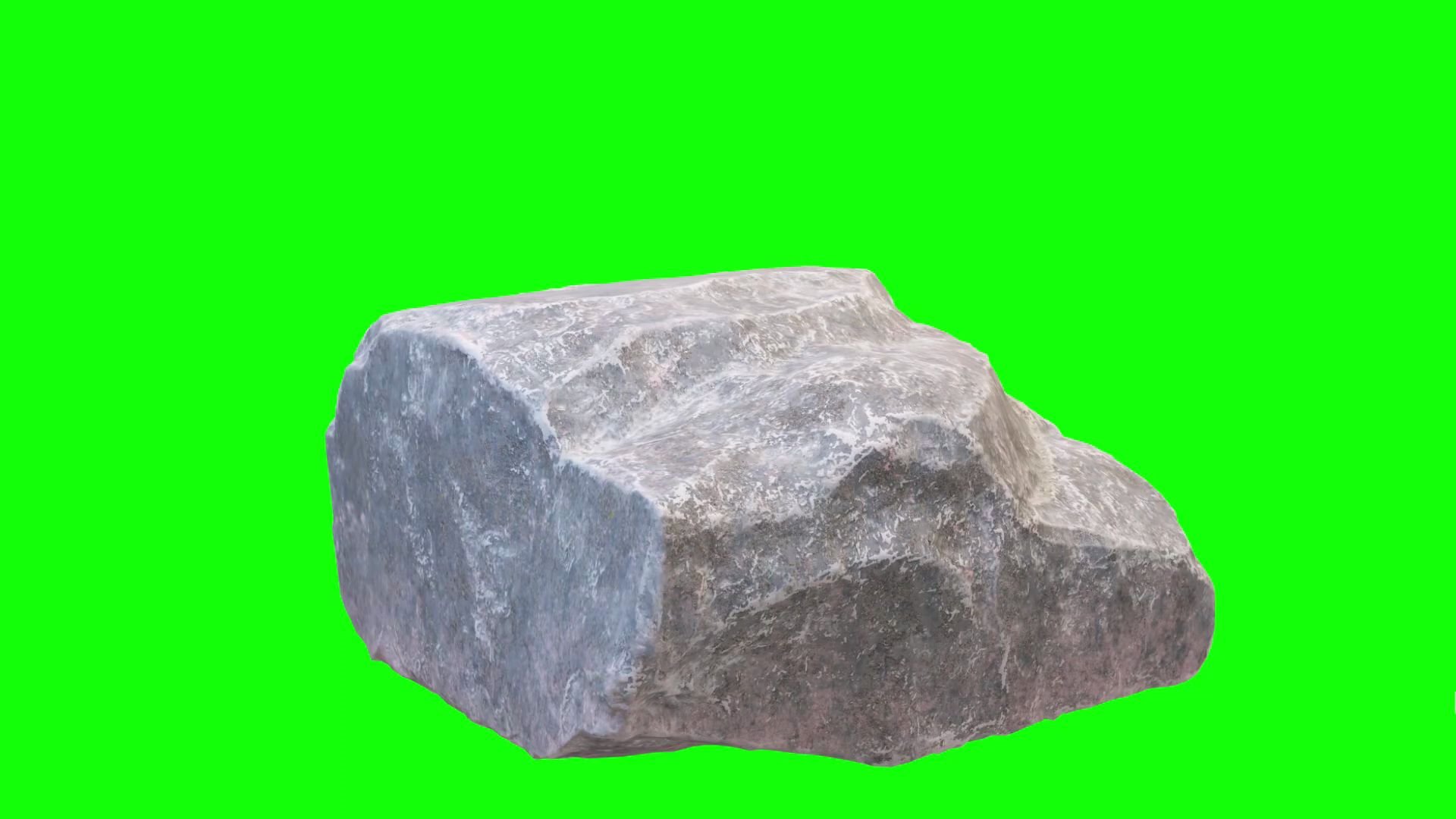 【绿幕素材】石头绿幕素材效果无版权无水印自取〔1080p hd〕_哔哩