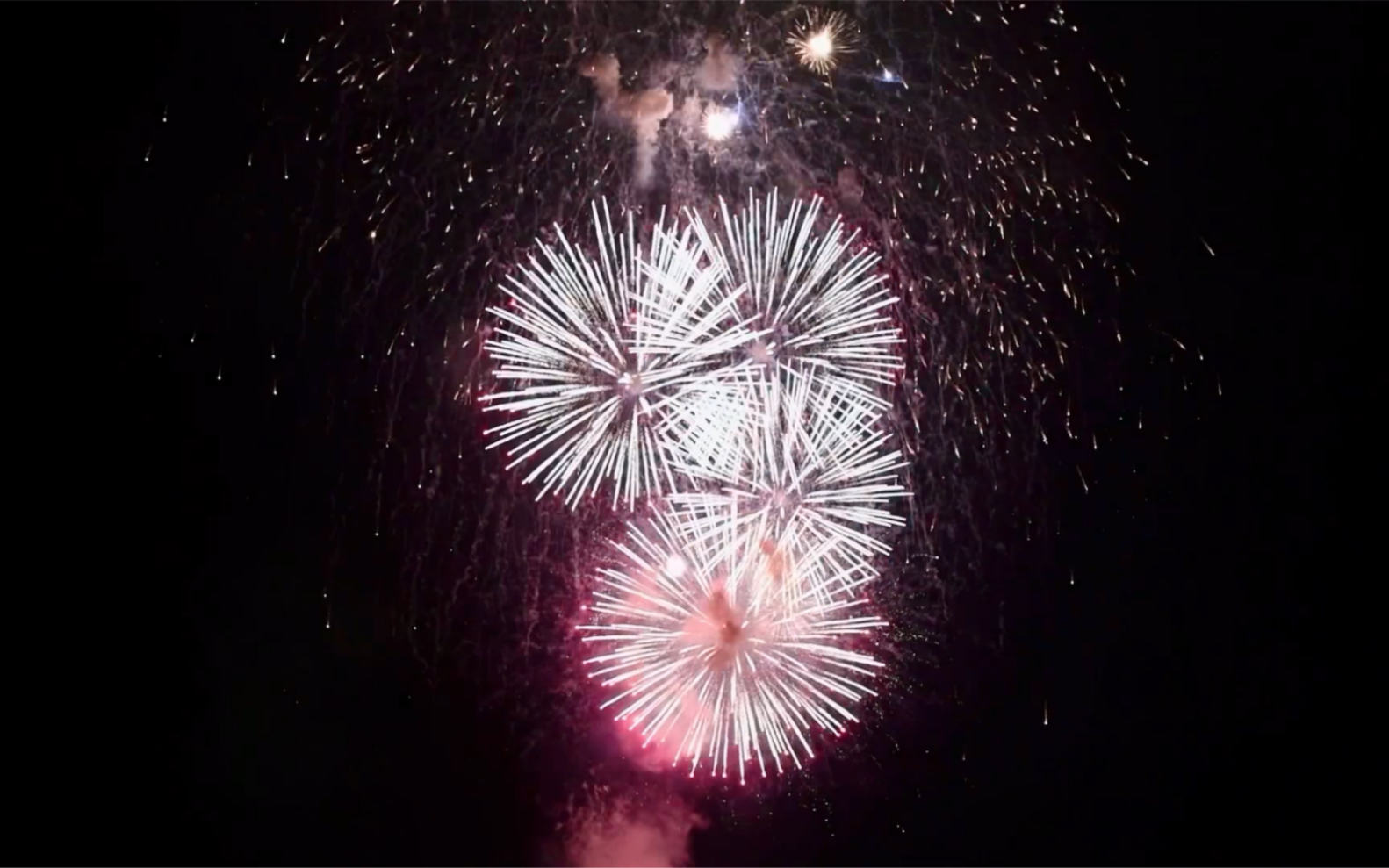 厦门环岛路正月初一烟花