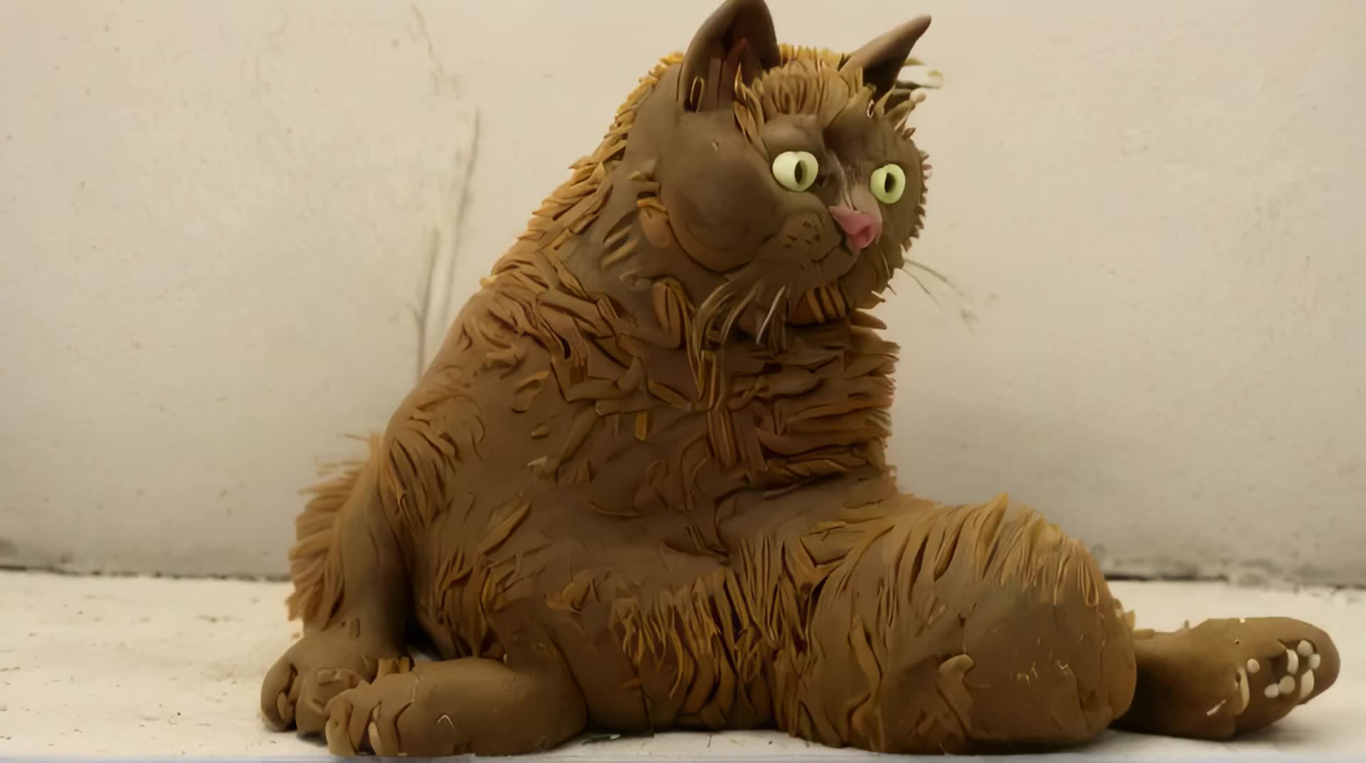 黏土动画萌猫 #黏土动画 #萌猫 #创意