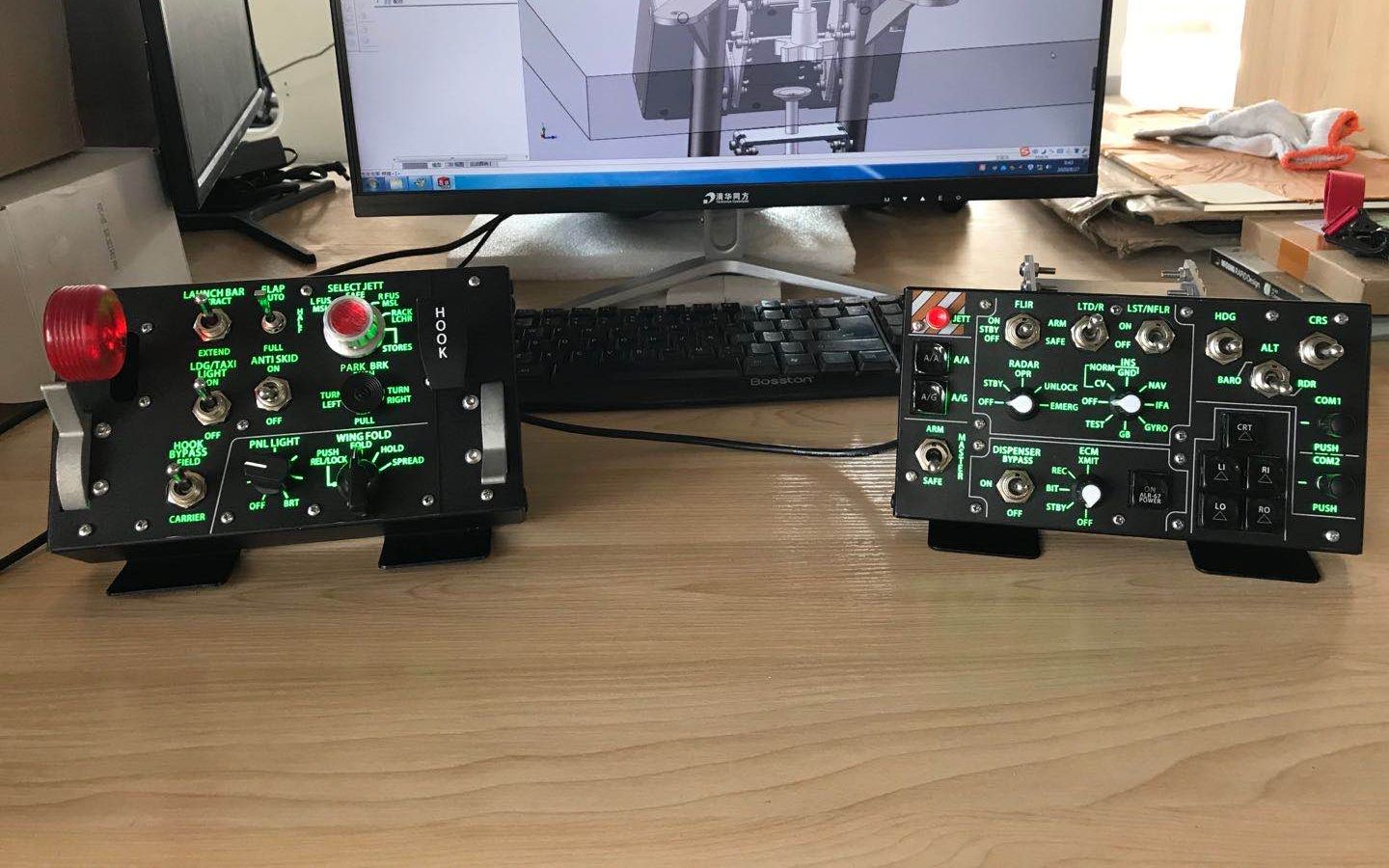 飞机哥翼胜pto pcr 起降&火控面板dcs f18游戏视频_游戏集锦