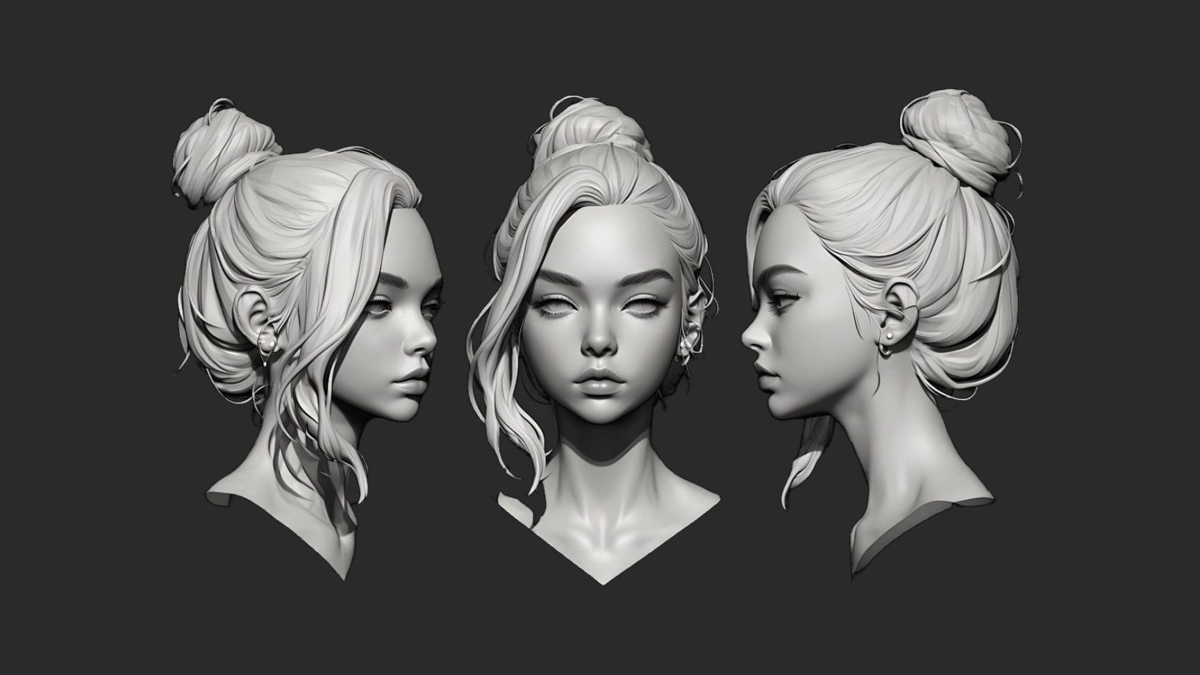 从拉box开始制作,写实女性头像模型