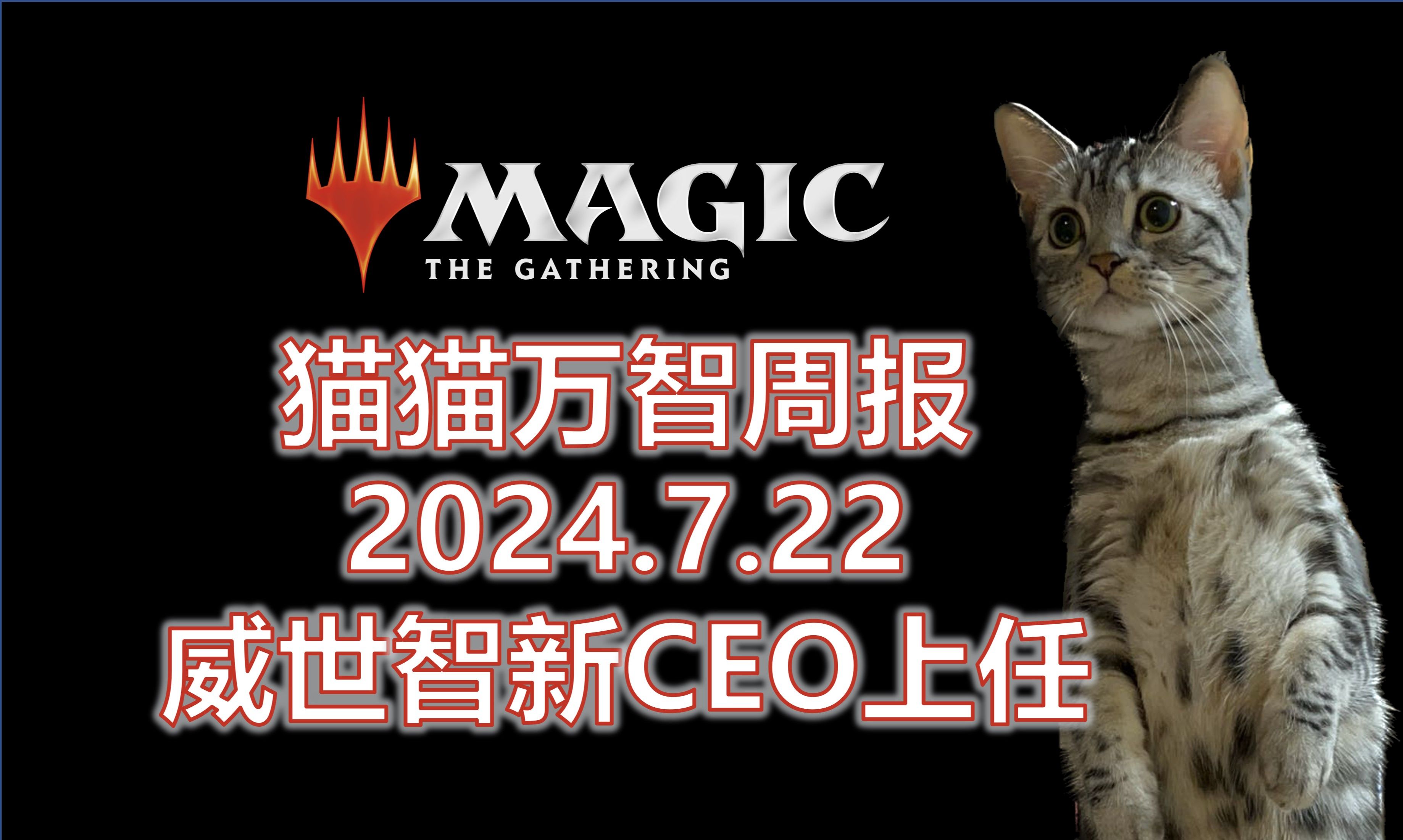 【万智牌】威世智新CEO上任;法禁登陆MO:猫猫万智周报7/22【Magic the Gathering】哔哩哔哩bilibili