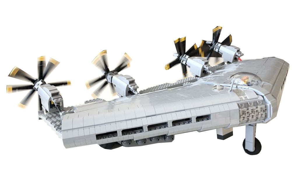 乐高moc作品 诺斯罗普xb-35轰炸机 外观及内饰 作品展示