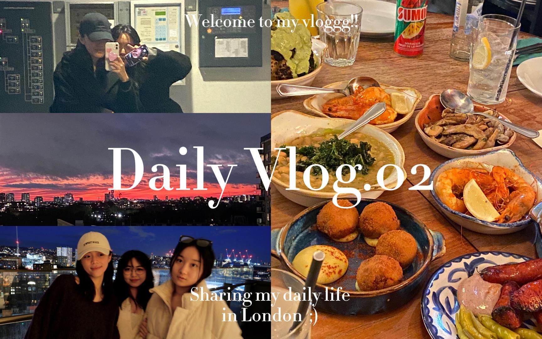 [图]VLOG#002(上)｜日常vlog｜伦敦生活｜日落分享｜2023跨年夜｜一些个考前焦虑