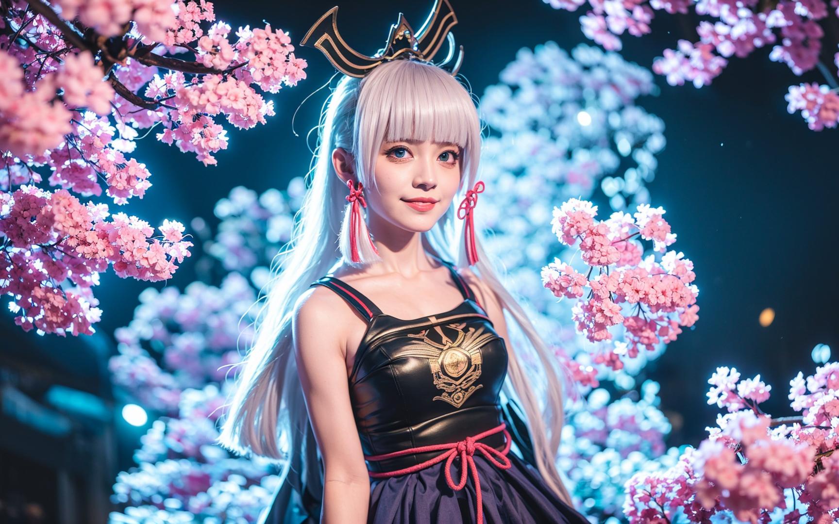 【ai绘画】超清壁纸|ai coser|原神 神里绫华 参上
