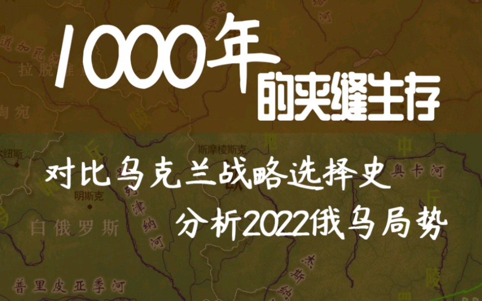 回顾乌克兰近1000年历史的战略抉择,深度分析2022俄乌局势哔哩哔哩bilibili