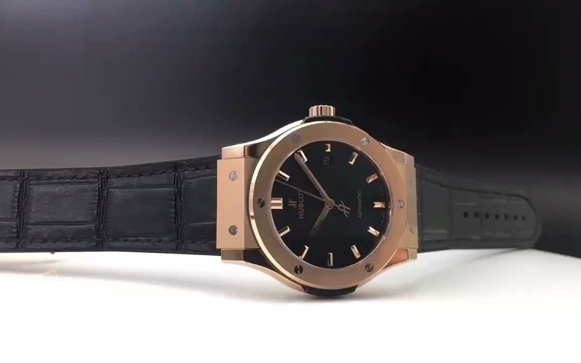 【hb factory】恒宝经典融合系列黑盘金壳 ,钛金属材质,定制版hub11