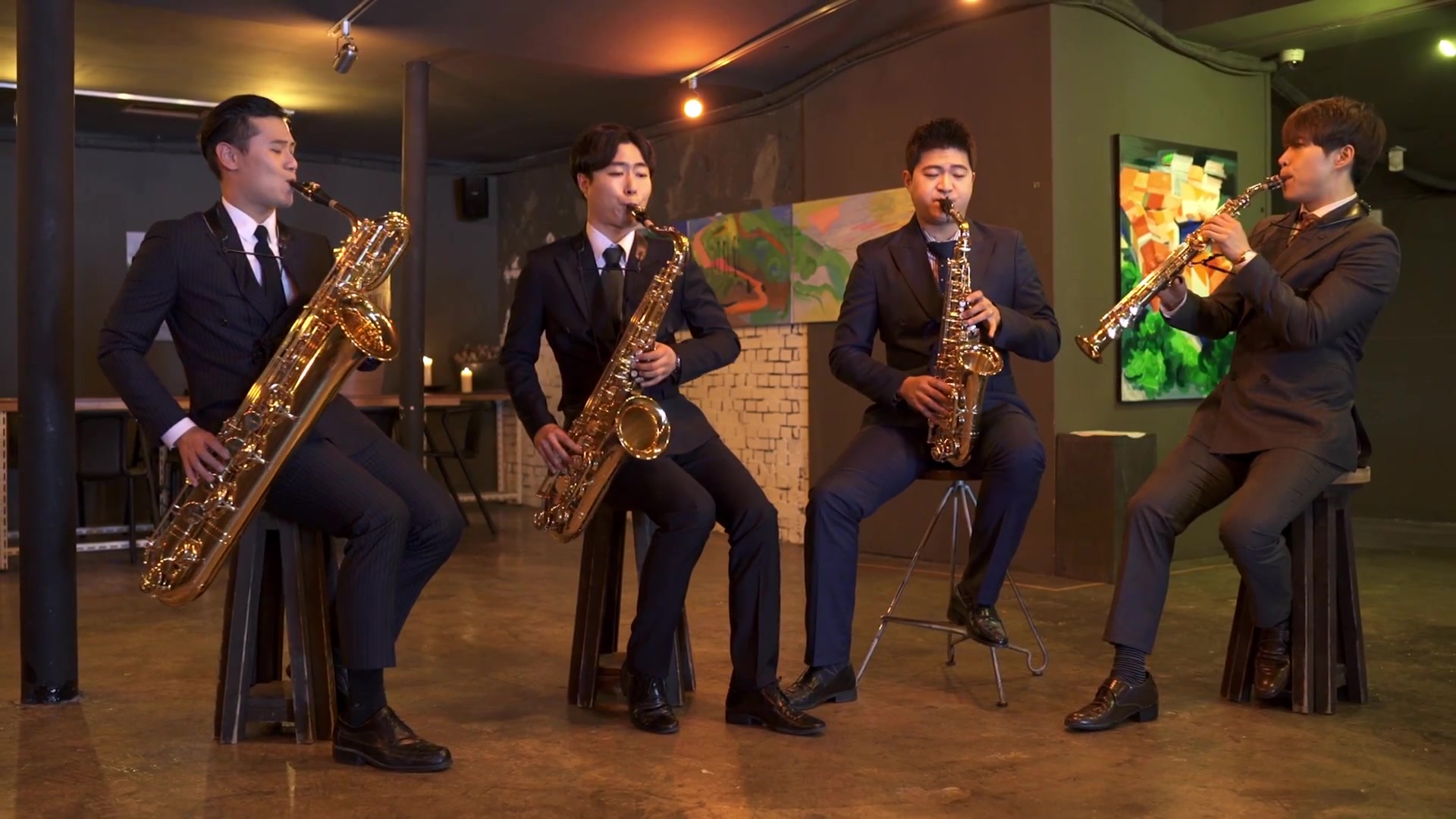 萨克斯四重奏--美女与野兽 beauty and the beast_哔哩哔哩 (゜-゜)つ