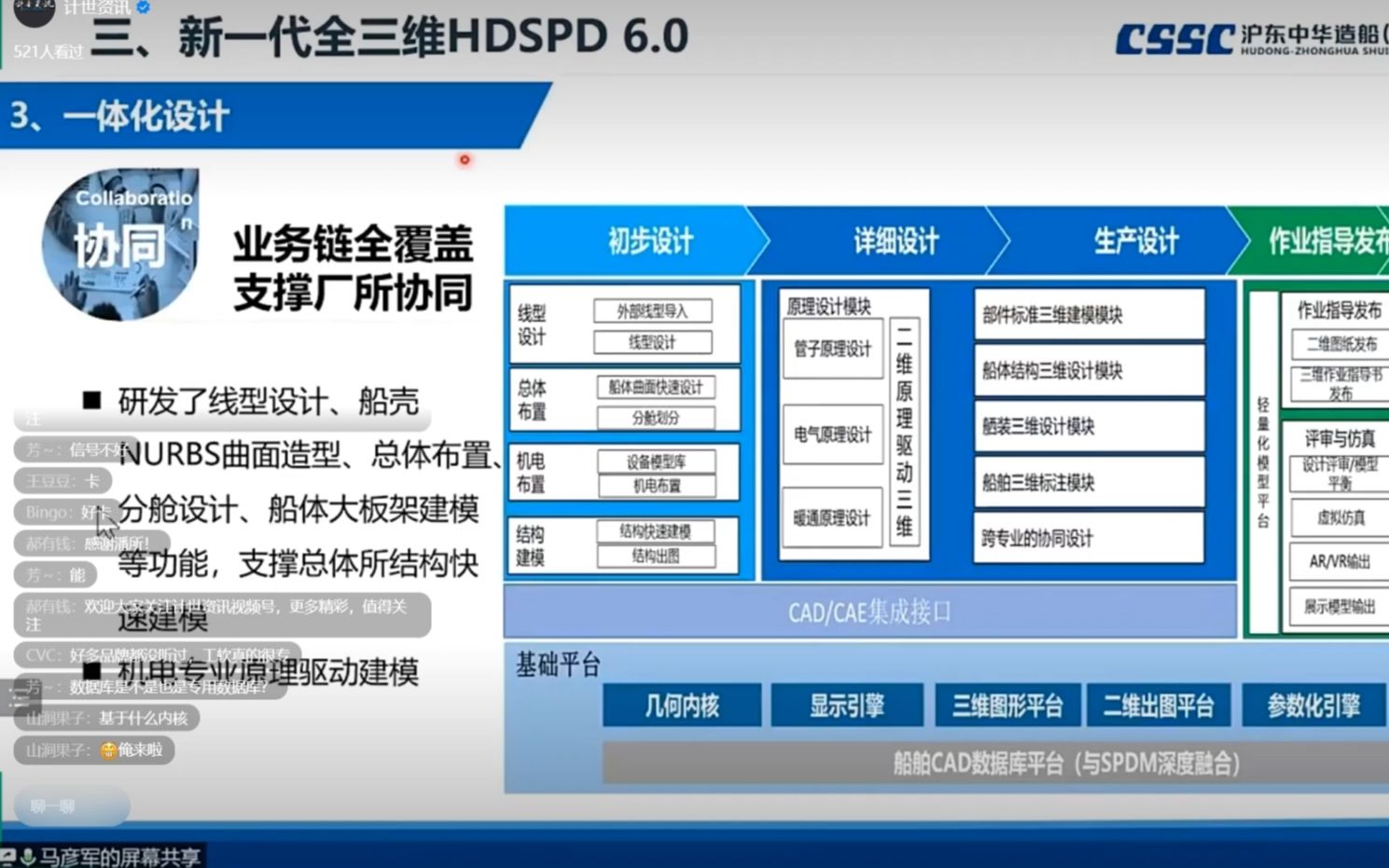 信创大讲堂:自主可控HDSPD6.0,船舶行业三维设计软件研发及应用哔哩哔哩bilibili