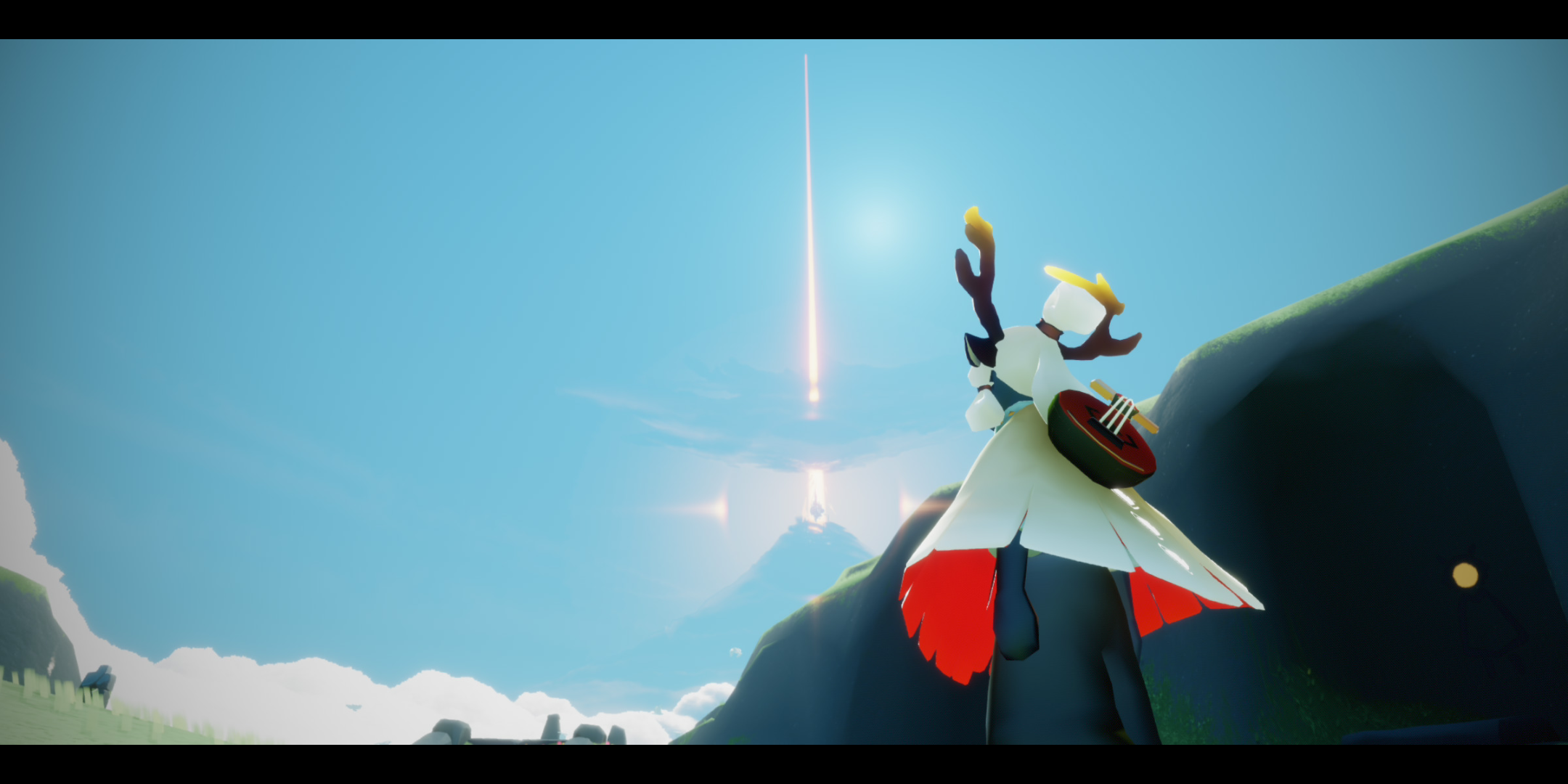 光遇郡主在云野演奏追光者