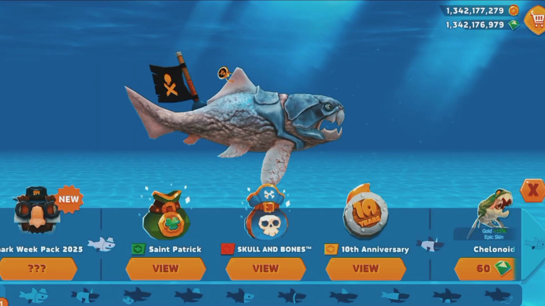 新鲨鱼解锁,鲨吉拉对决蟹王