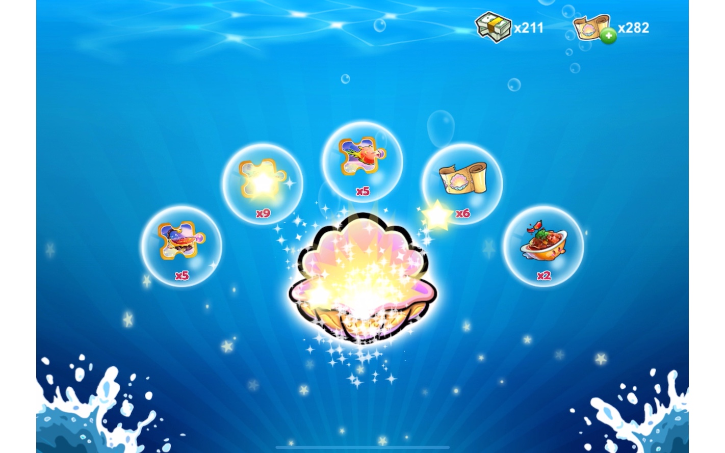 开心水族箱 二月开贝壳十连抽实录