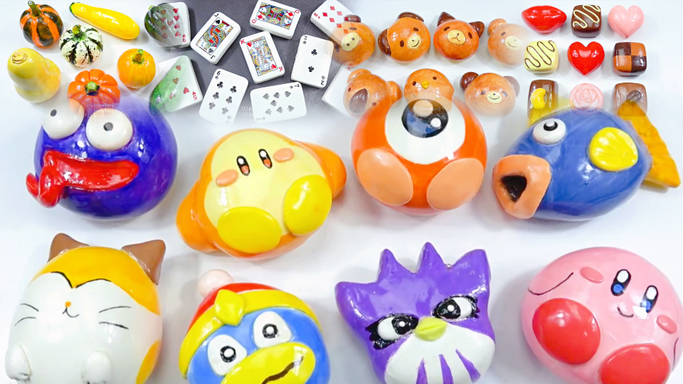 [ slime box]解压声控球炸耳合集#50/蔬菜瓜果,扑克牌,焦糖色水果