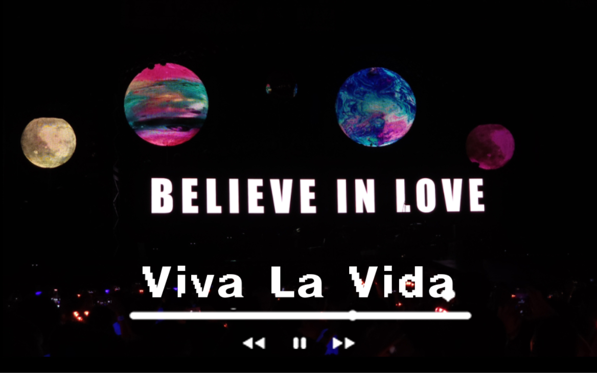 coldplay亚巡 新加坡 半山腰视角 viva la vida 240127场