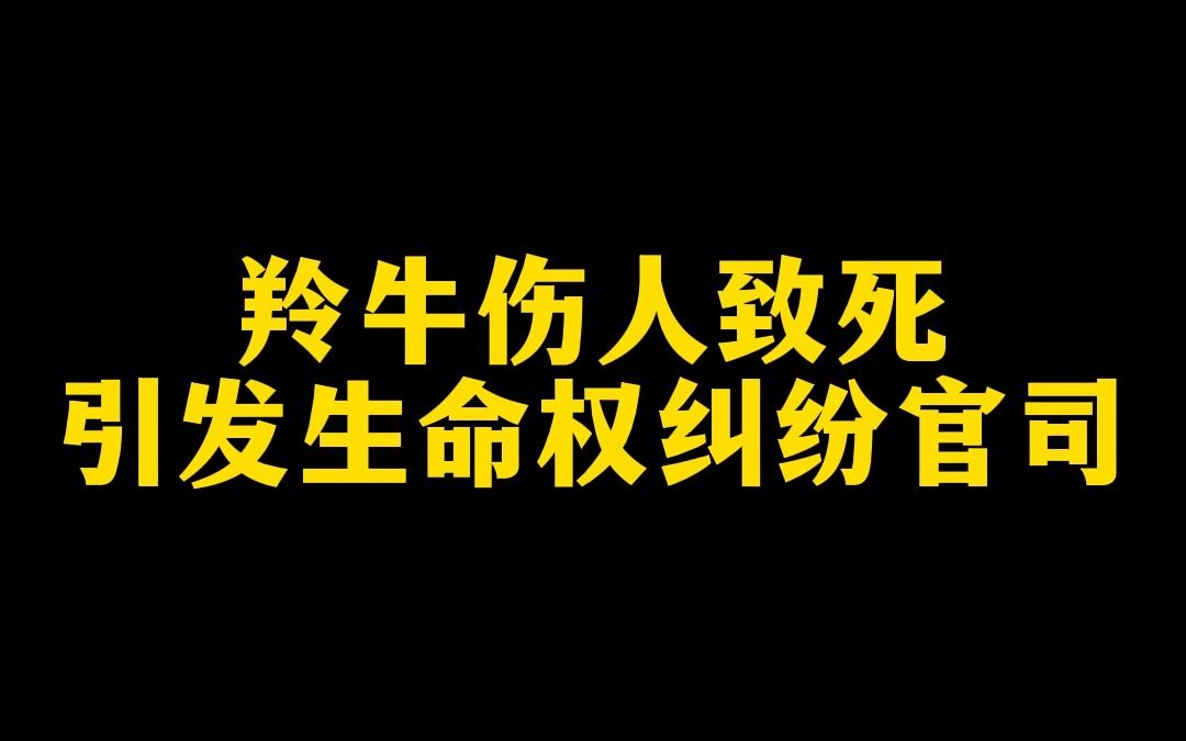 羚牛伤人致死引发生命权纠纷官司哔哩哔哩bilibili