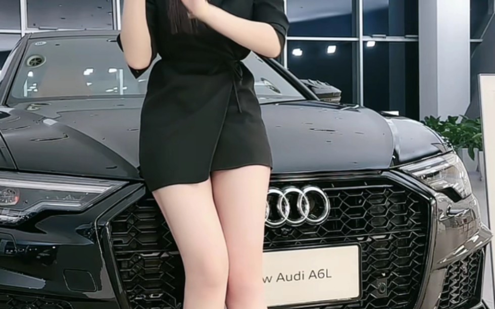 白白白御姐车模白一字高跟裸足