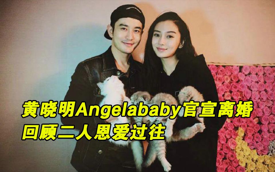 【回顾黄晓明baby恩爱过往】黄晓明Angelababy正式官宣离婚 婚变传言终成真哔哩哔哩bilibili