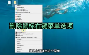 Download Video: 删除鼠标右键菜单选项