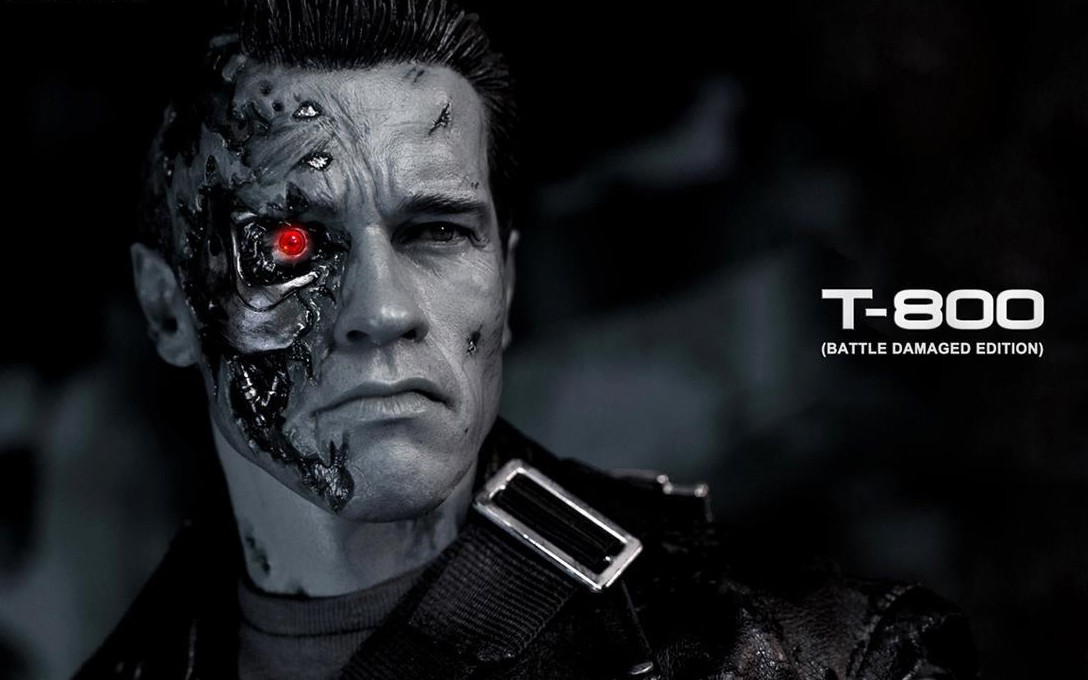 终结者一,二 施瓦辛格经典场面,老爹拿武器正面硬刚,永远的t-800,致敬