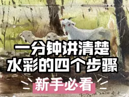 Video herunterladen: 一分钟讲清楚水彩的四个步骤，新手必看