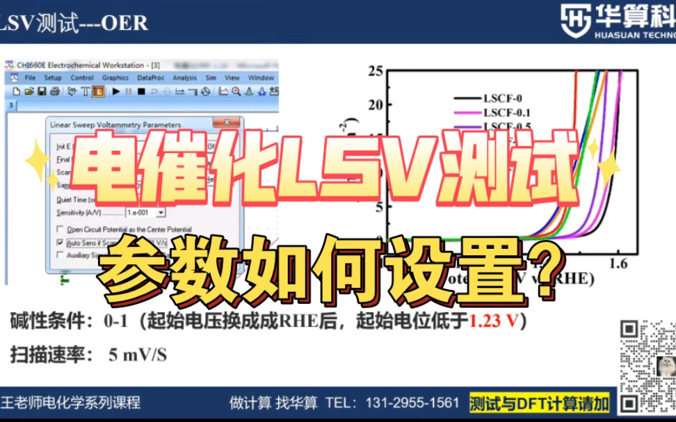 电催化(ORR、HER、OER)测试中线性扫描伏安法(LSV)的参数如何设置?包教包会!哔哩哔哩bilibili