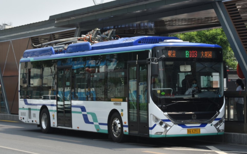 pov5解放东路b系列线路大赏①济南公交b103路砚泉大观园下行循环路段