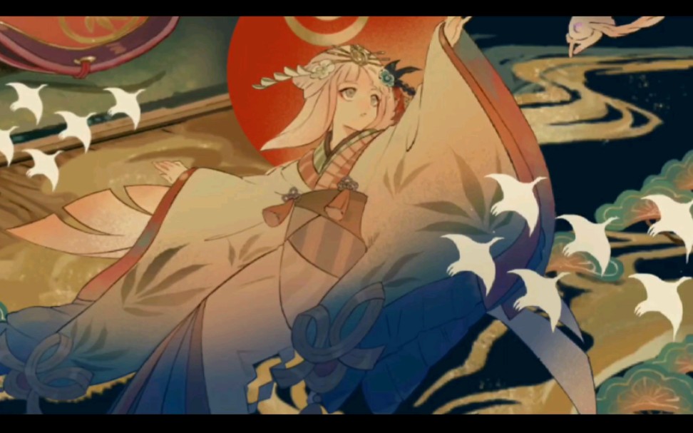 《阴阳师》月之羽姬? 阴阳师唯一个拥有全屏动画的皮肤,美爆了.