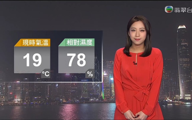 [图]2022-01-16Sun.翡翠台天气报告（18：58）[粤]-马琛沂