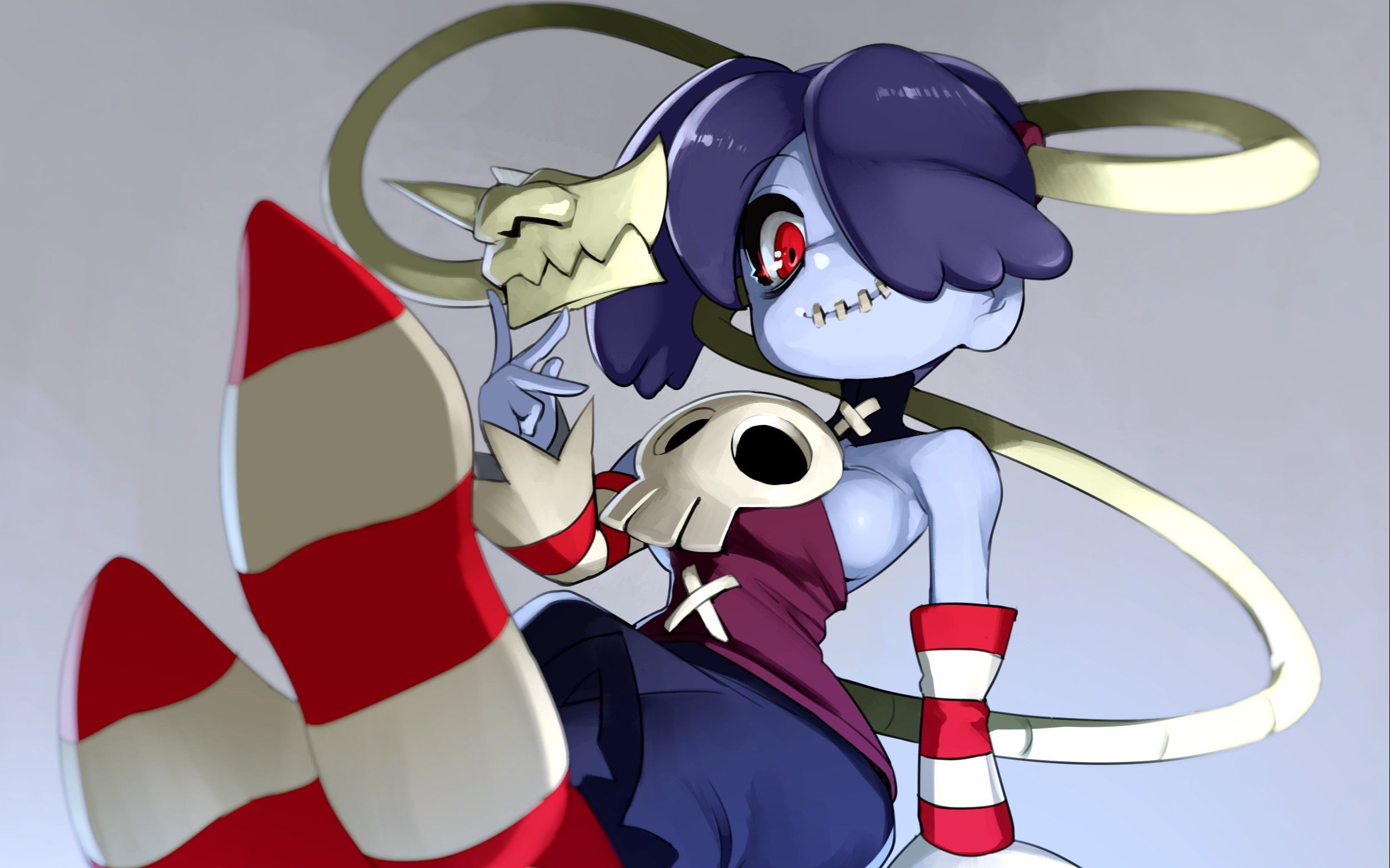 [skullgirls 2nd encore]squigly高难高伤连段-伤害8.5k