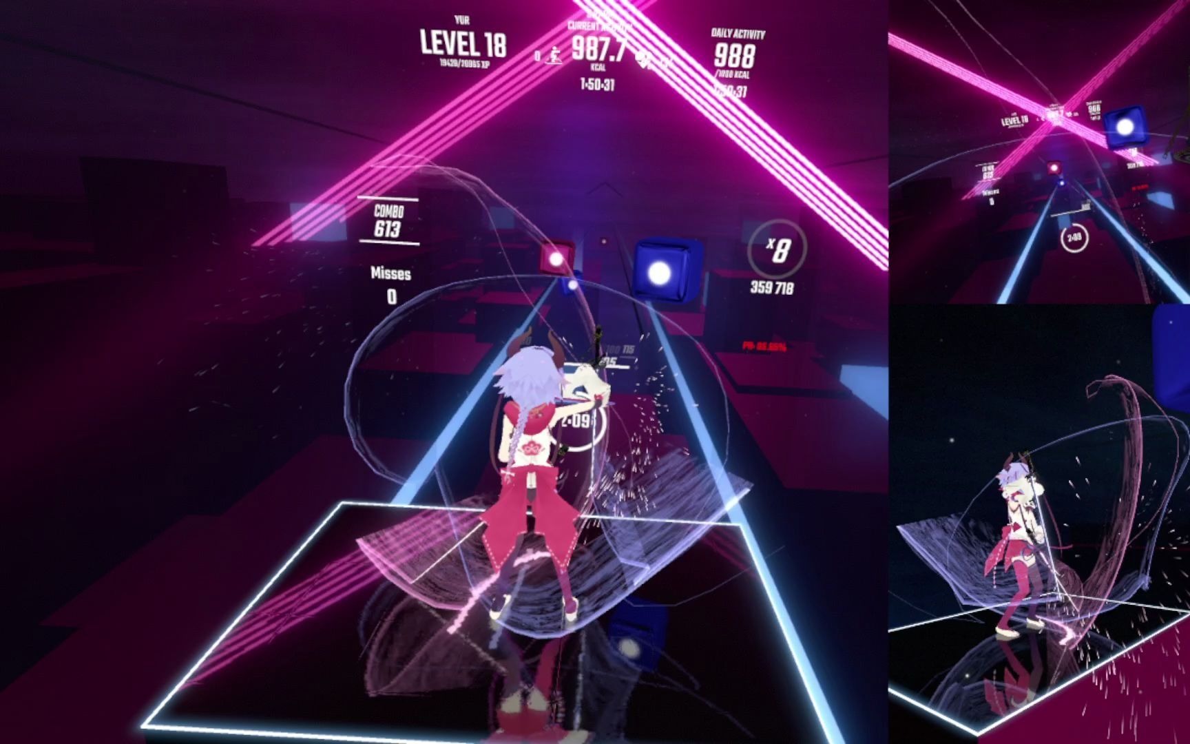 真的好想被那孩子.--伊莉丝症候群 bgm--节奏光剑 反手握法 第三人称