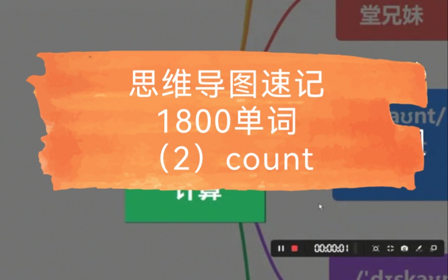 [图]思维导图速记1800单词2：count