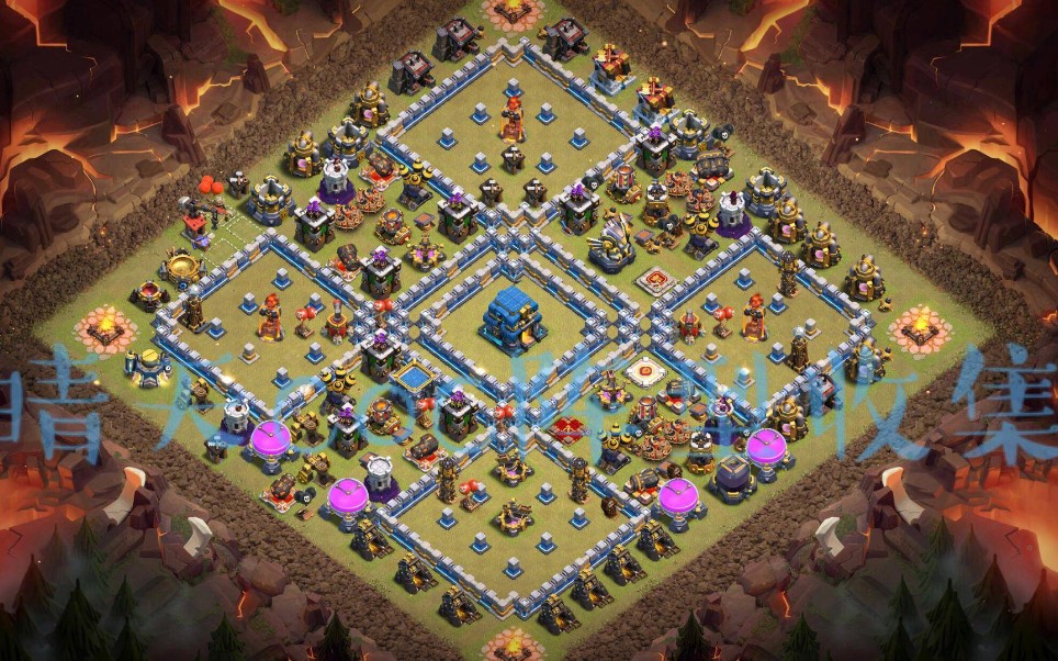 部落冲突十二本联赛阵_哔哩哔哩 (゜-゜)つロ 干杯~-bilibili