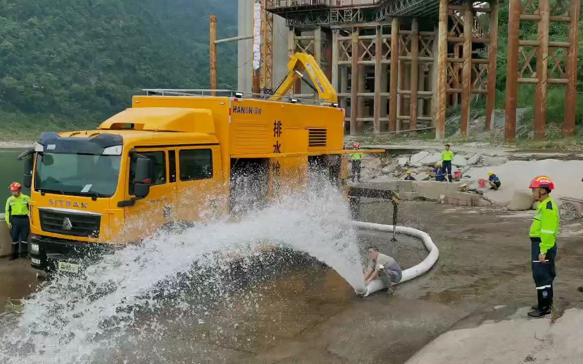 汉能 6000方 排涝车 排水车 大流量应急抢险车