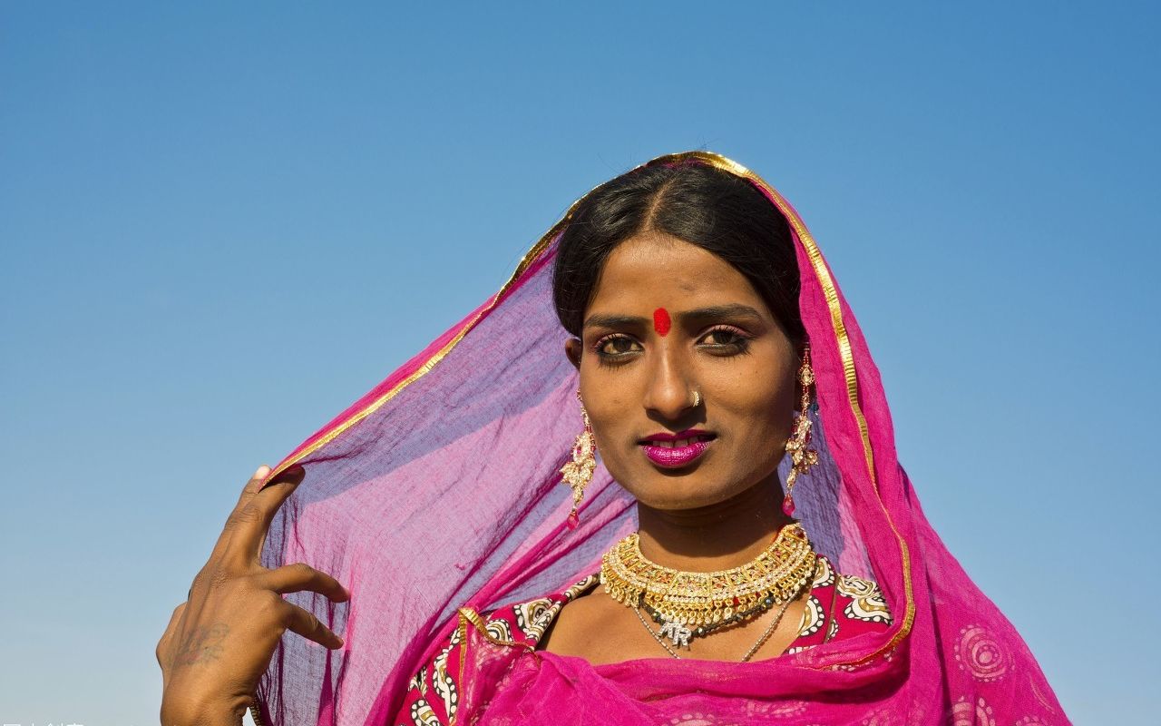 印度女子的美人痣