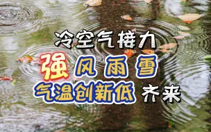 Download Video: 冷空气接力 强风 雨雪 气温创新低齐来