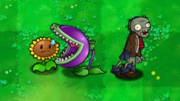 【招笑版】新植物8:嘴巴很大花