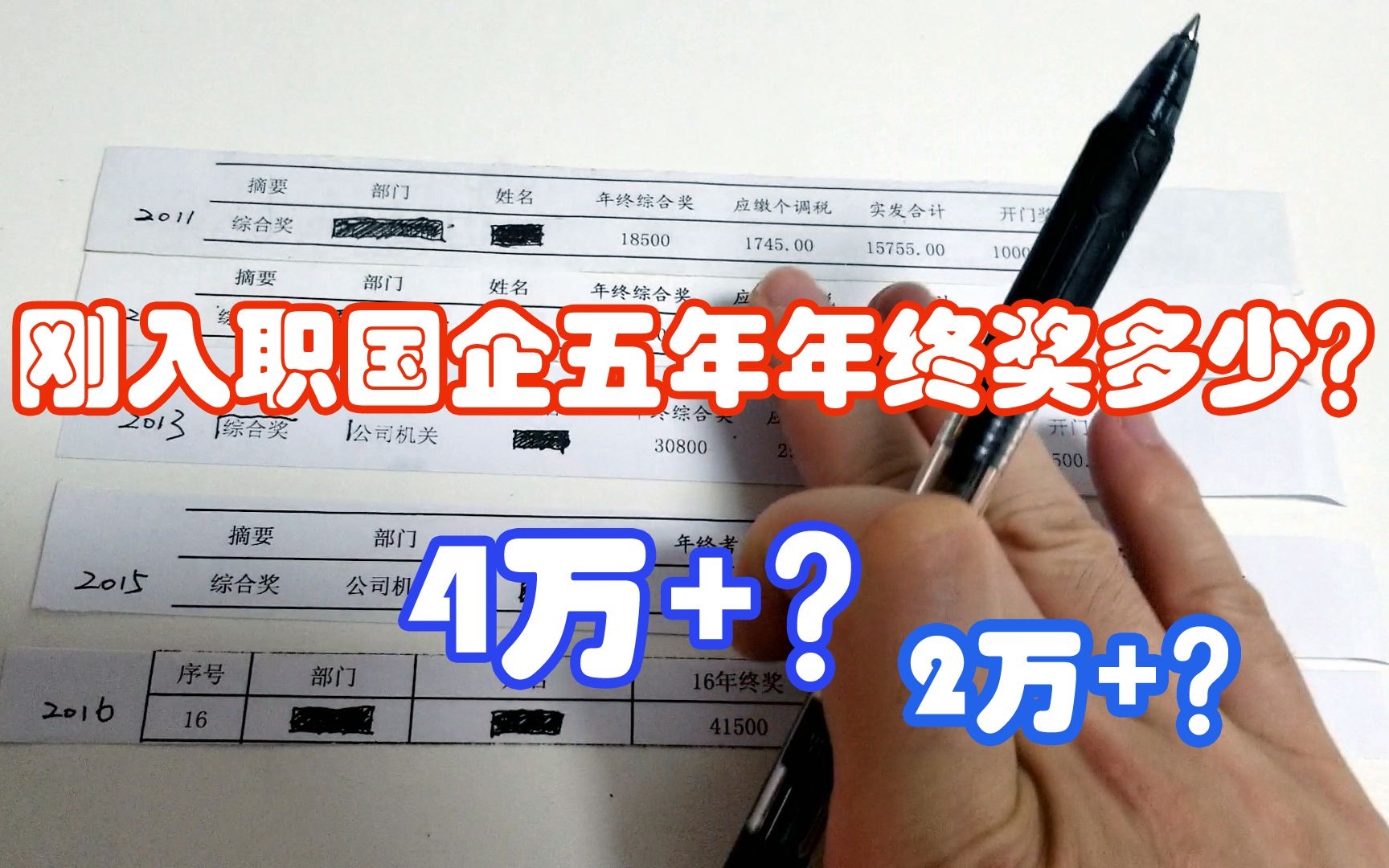 刚入职国企前五年年终奖有多少?国企员工告诉你.哔哩哔哩bilibili