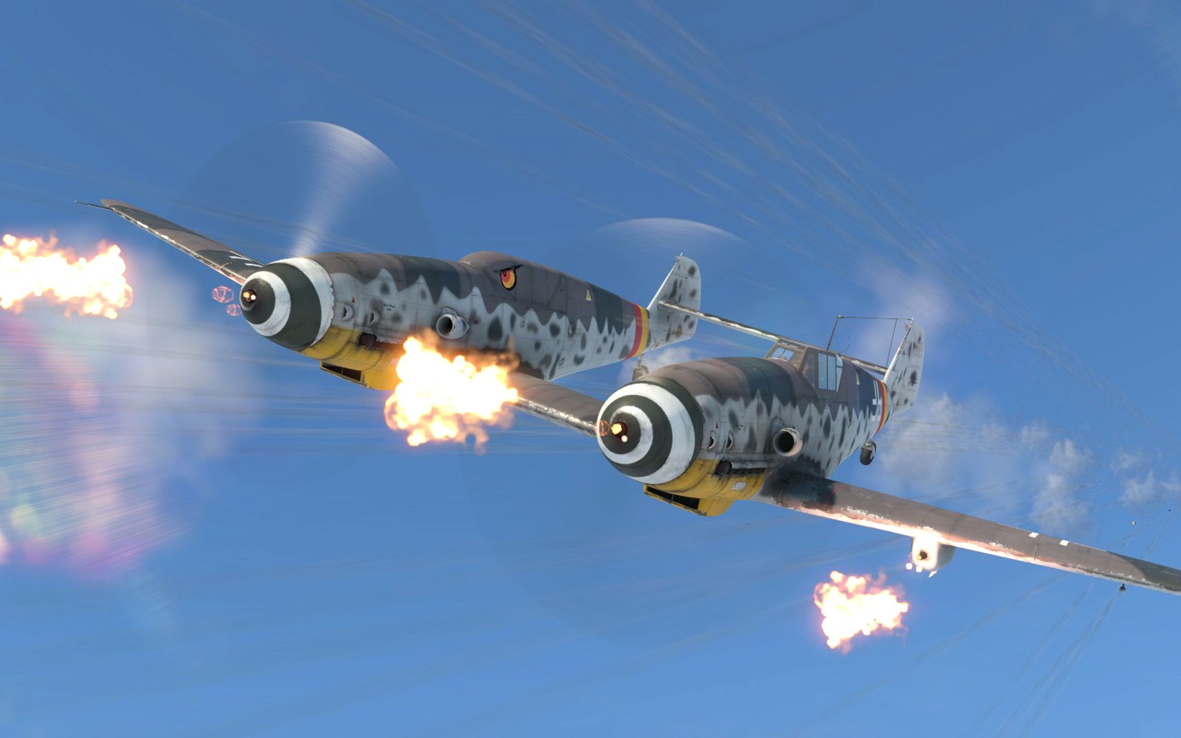 急速拦截 双身飞棍 4x30mm炮 bf109z (双子) - war thunder 战争雷霆