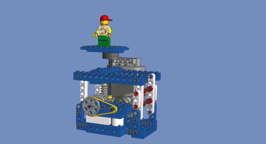 乐高9686螺旋升降台