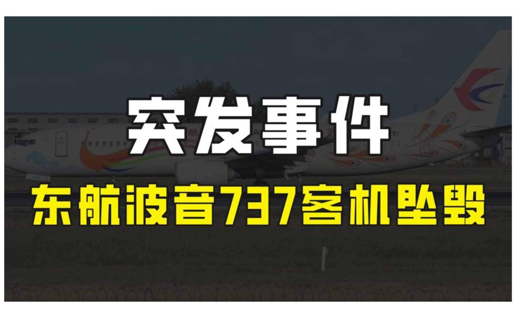 突发:东航一架波音737客机在广西梧州坠毁,伤亡情况暂时不明哔哩哔哩bilibili