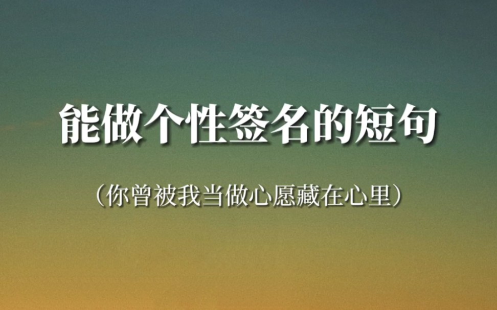 “这乱糟糟的世上,还有人拿着花四处走”‖能做个性签名的短句哔哩哔哩bilibili