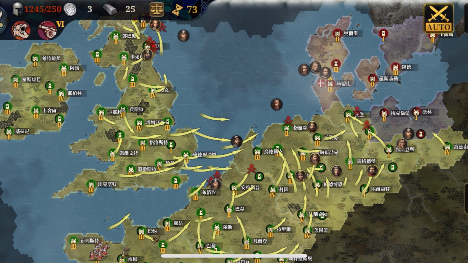 欧陆战争7征服模式阿尔巴王国平推北欧