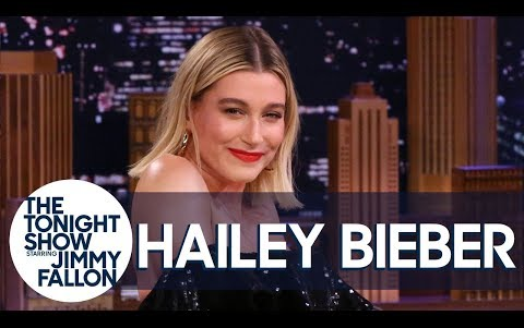 【CC字幕\肥伦秀】海狸Hailey Bieber做客The Tonight Show Starring Jimmy Fallon (2020年2月28日)哔哩哔哩bilibili