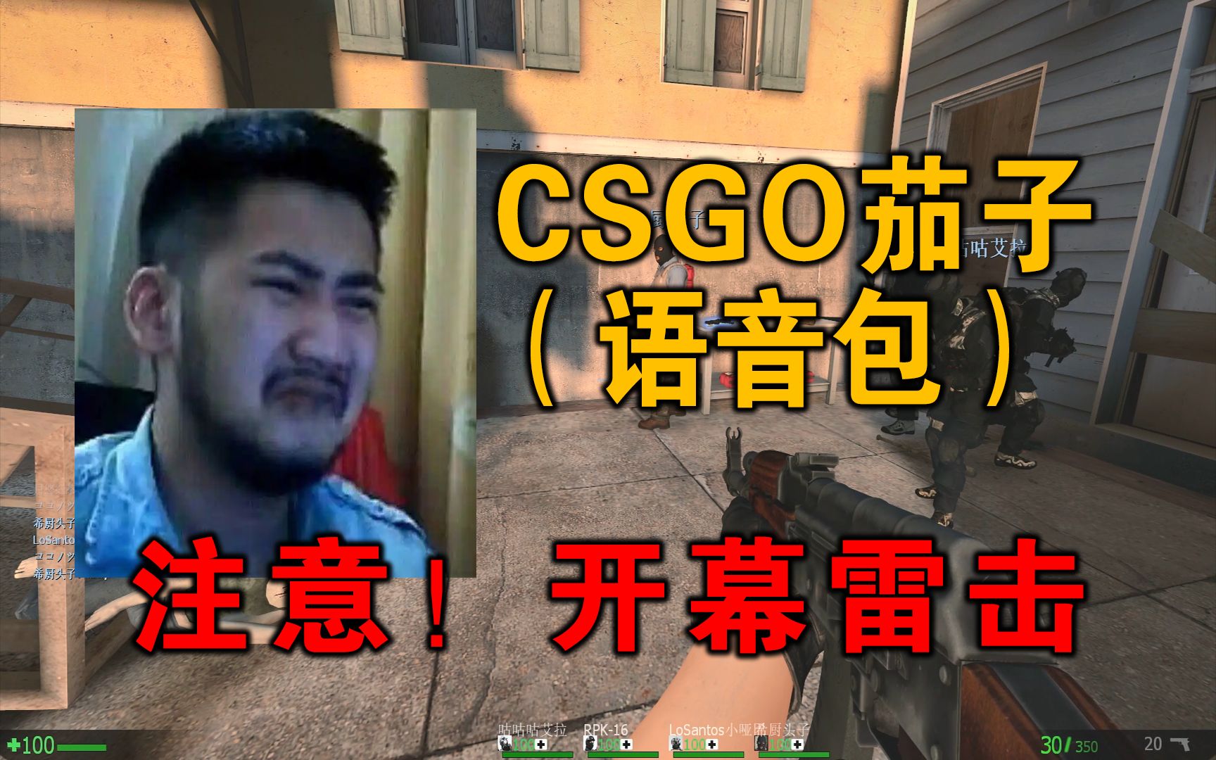 【求生之路2】CSGO茄子 语音包完整版(下载在视频简介)求生之路2